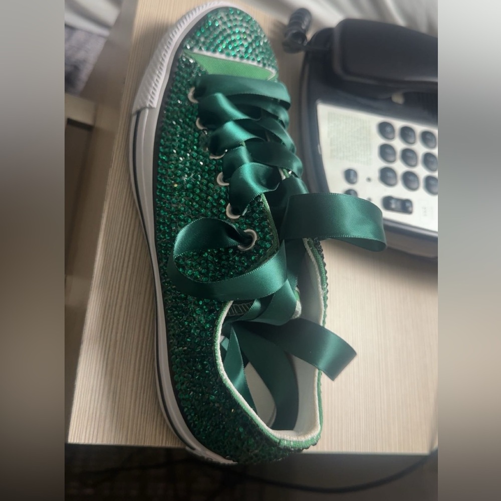 Green Bling Bling Chuck Taylors All Star